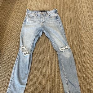 Hollister blue jeans ( W27,  L26) high-rise super skinny jeans